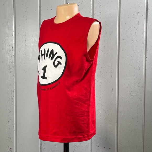 *NWT Universal Studios Kid's Dr. Seuss Thing 1 Muscle Tee Sz S - Picture 4 of 11